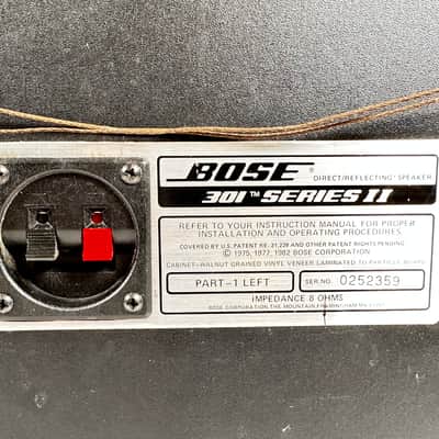 Bose 301 Series II Direct Reflecting Stereo Speakers Vintage image 16