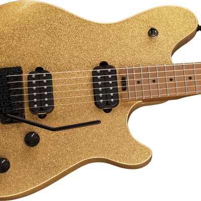 EVH Wolfgang WG Standard Electric Guitar with Baked Maple Fingerboard - Gold Sparkle image 4