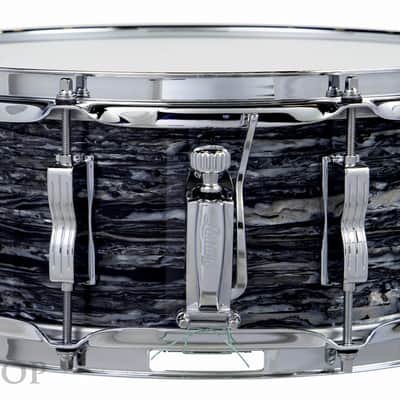 Ludwig Jazzfest LS908 Legacy Mahogany 5.5x14" 8-Lug Snare Drum - Vintage Black Oyster image 2