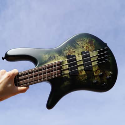 Spector NS Dimension 4 Multi Scale Haunted Moss Matte Left Handed 4-String Bass Guitar w/ Gig Bag (NOS) image 8