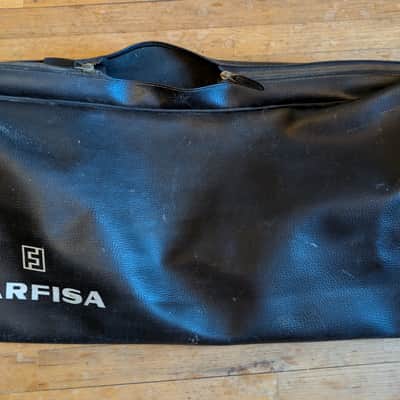 Leather Carrying Case for Farfisa Fast 2 49-Key Organ 1968 - 1971 image 8