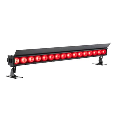 (4) American DJ ADJ ElectraPix Bar 16 Pak DMX RGBAL+UV Bar Lights w/ Flight Case image 3
