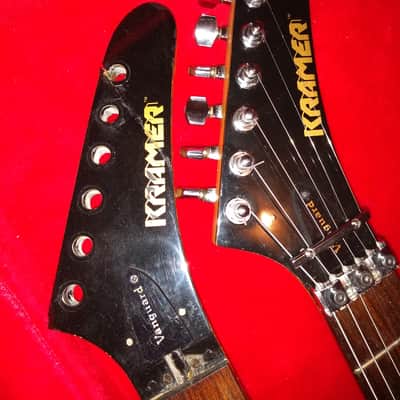 Kramer Vanguard 1984 Black 80's USA D-Plate Banana headstock Neck Rare Guitar Vintage image 18