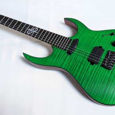 Solar Guitars SB1.6HFG - Flame Green matte image 15