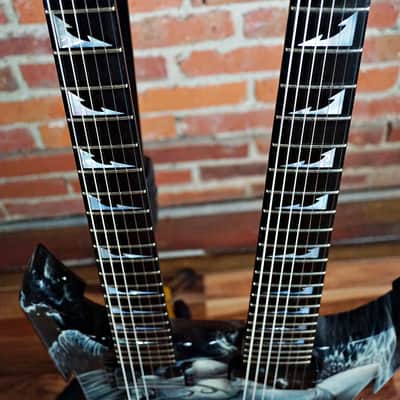 (Video Demo) Jackson USA Custom Shop Pablo Masterbuilt Double Neck 6 & 7 2009 Custom Graphic image 9