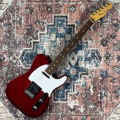 1995 Fender American Standard Telecaster Vintage Crimson Red Transparent Electric Guitar W/ Original Hardshell Case & Original Paperwork! image 3