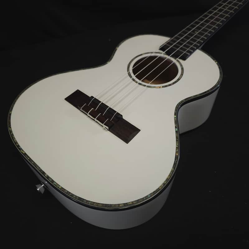 Lanikai Julia Michaels White Pearl Tenor Signature Ukulele w/i ag image 1