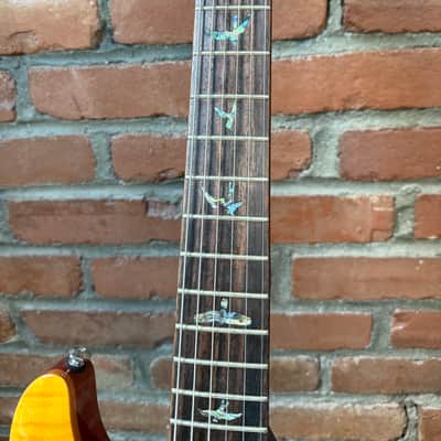 2020 PRS SE Paul's Guitar - Amber with Upgraded Kluson Locking Tuners image 4