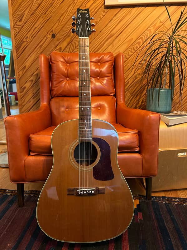 Washburn D-25S Dreadnought Acoustic Guitar - One Owner, Upgraded Bone Nut/Saddle/Pins w/Case image 1