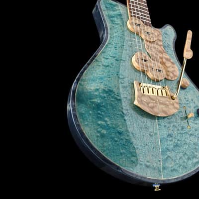 Jersey Girl Homemade Guitars Tapa-Verblet - 2025 - Holographic Blue - 25+ Year Old Carved-Maple Top. NEW, (Authorized Dealer) image 12