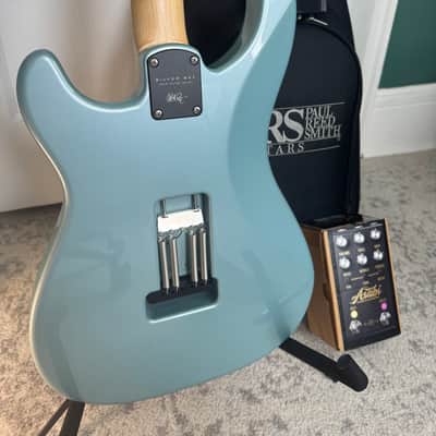 PRS Silver Sky (Polar Blue, Maple Neck) w/ Suhr Asatobucker + Signed Jackson Audio Asabi Pedal image 9