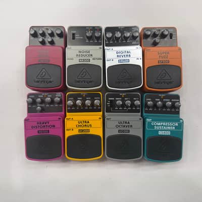 Behringer Chorus Distortion Fuzz Octaver Reverb Guitar Effect Pedal Lot Of 8 image 1