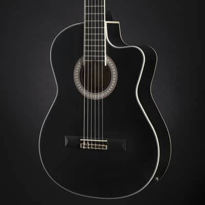 Almeria CC 36 EQ Classic BK Black - 4/4 classical guitar image 6