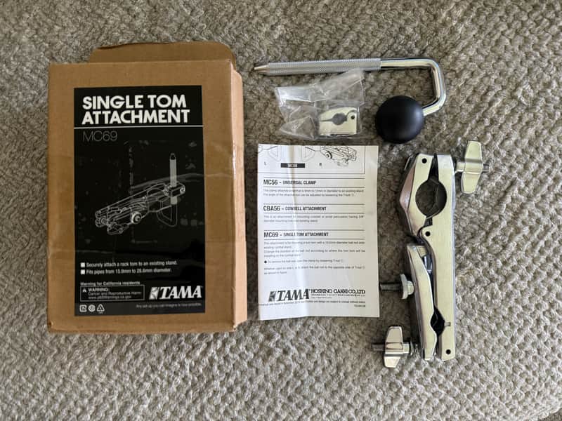 Tama MC69 Fast Clamp Single Tom Holder with Ball and L-Rod Mount image 1