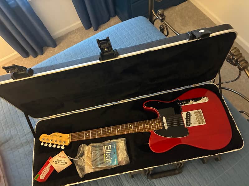 Fender American Standard Telecaster with Rosewood Fretboard 2012- Crimson Red Transparent