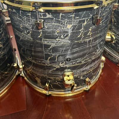 SJC Black Marble w/ Brass Hardware image 8
