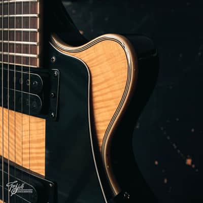 Grote Guitars 7-String Semi-Hollow HH Single-Cut Blonde Flame Maple 2014 image 9