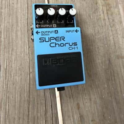 Boss CH-1 Super Chorus (Dark Gray Label) 2001 - Present - Blue electric guitar chorus pedal image 5