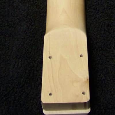 All Maple Right Hand standard 25-1/2" scale GUITAR NECK with Tuners 22 Fret Fender Tele and Strat Compatible Neck  New Satin Nitro Finish with Frets Leveled, Crowned and Polished Frets and Includes Custom Nut Perfectly Cut for Low Action! image 7