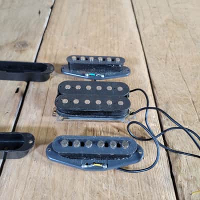 Unbranded (Ibanez?) Humbucker & Two Single Coil Pickups - Black image 5