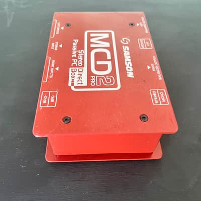Samson MCD2 Pro S-Max Series Stereo Passive PC Direct Box 2010s - Red image 3