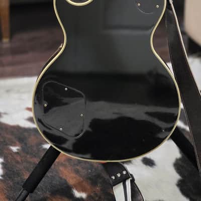 Greco EG Single Cutaway Custom 1981 - Ebony with Gold Hardware image 4