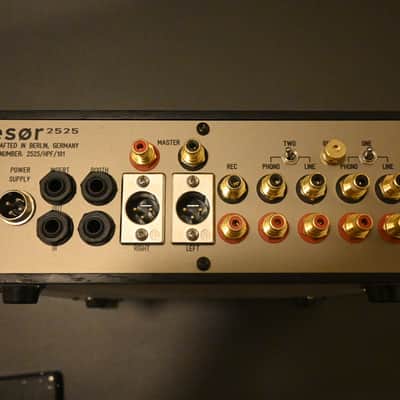 Resor 2525 Rotary DJ Mixer 2024 - Black wood with bronze metal top image 3