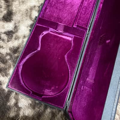 1969-1972 Gibson Les Paul Vintage Rectangular Guitar Hard Case - Black / Purple image 1
