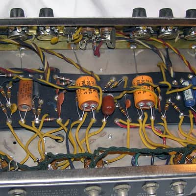 64' Fender Vibroverb 1 X 15" JBL 1964 - Black Tolex CLEAN Not Reissue image 4