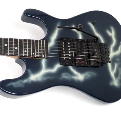 1989 Kramer Nightswan - Lightning Bolt Graphic - Vivian Campbell Signature Model - Original Case image 6