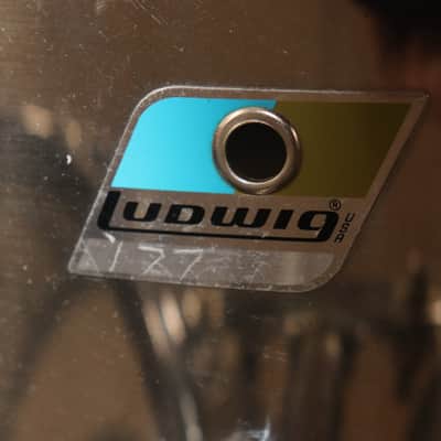 US LUDWIG 1970S STAINLESS STEEL 5PC KIT 05142022 image 15