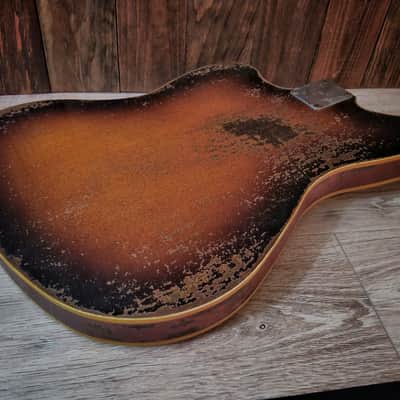 #202612 :: Baldman Jazzmaster double bound set (body + neck)in Relic Sunburst :: Aged Vintage Roadworn image 12