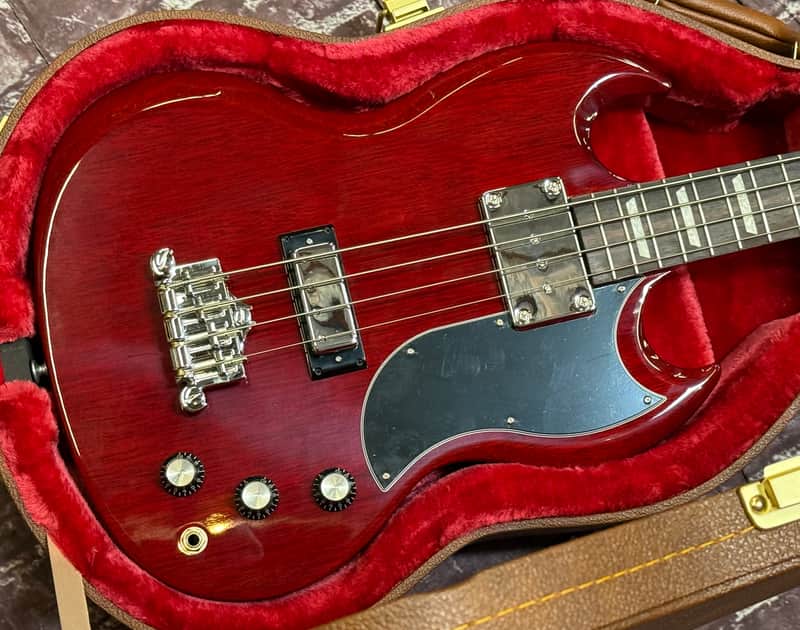 Gibson SG Standard Bass Guitar Short Scale Heritage Cherry New Unplayed Auth Dlr 7lb 6oz #081 image 1