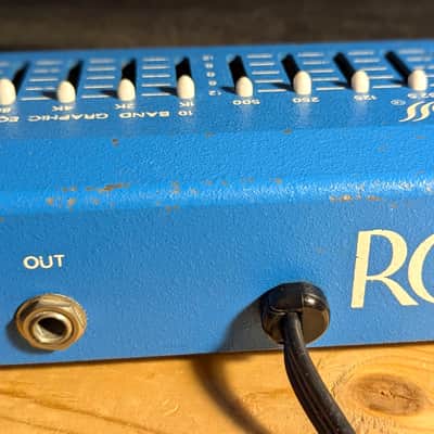 Vintage Ross 10 Band Graphic Equalizer 1980s - Blue image 2