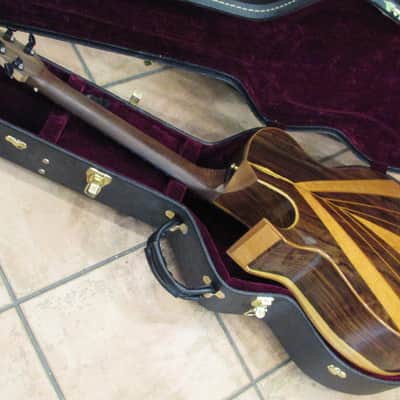 2012 K M Clark Custom A Wedge Cutaway Acoustic COCOBOLO Kevin Michael image 1