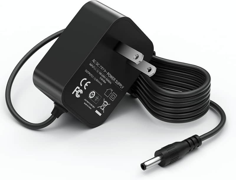 9V Guitar Pedal Power Supply | DC Center Negative Adapter with 5.9ft Cable for Compatible Effects Pedals image 1