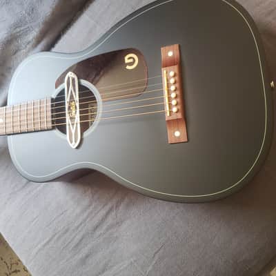 Gretsch Jim Dandy | Deltoluxe Parlor | All Satin finish Black top over Mahogany | Serial No. IWA2418645 image 6