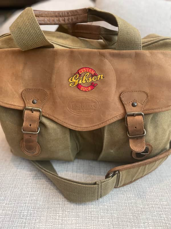 Official Gibson Custom and leather duffle bag 1990’s - Canvas and leather image 1