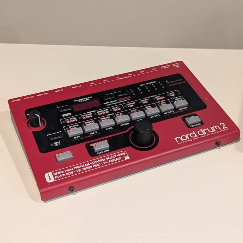 Nord Drum 2 6-Channel Modeling Percussion Synthesizer 2014 - 2016 - Red image 1