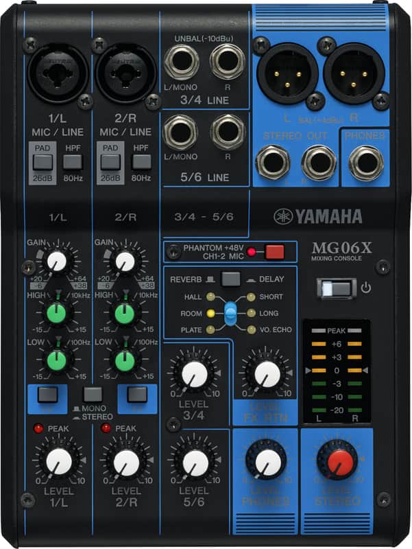 Yamaha MG06X 6-Channel Analog Mixer w/ Effects image 1
