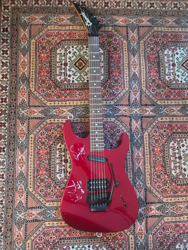 Van Halen Signed Guitar Eddie & Sammy 1995 at Balance World Album Premiere Have Provenance to Provide Charvel Predator HS Early 90’s image 1