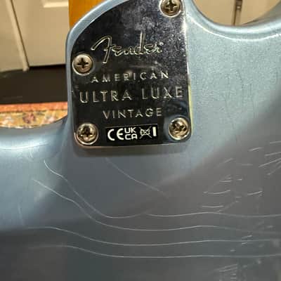 Fender American Ultra Luxe Vintage ’60s Stratocaster Ice Blue Metallic – Plek’d – OHSC/Case Candy image 12