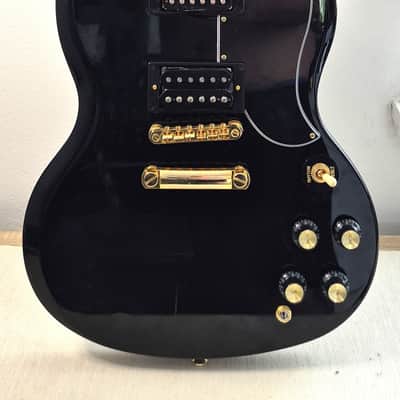 Epiphone SG Custom 2024 - Ebony - 490R & 498T - Mustard image 9