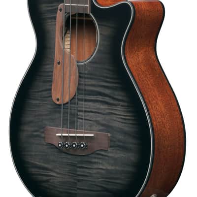 Ibanez AEGB25ETKH Acoustic Electric Bass - Transparent Black Sunburst High Gloss (AEGB25ETKH) image 7