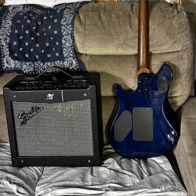 Christmas Bundle!!!  2020 EVH Wolfgang WG Standard QM with Baked Maple Fretboard  - Present - Chlorine Burst.   Plus Fender Mustang I V2 20-Watt 1x8-Inch Combo Electric Guitar Amplifier image 3