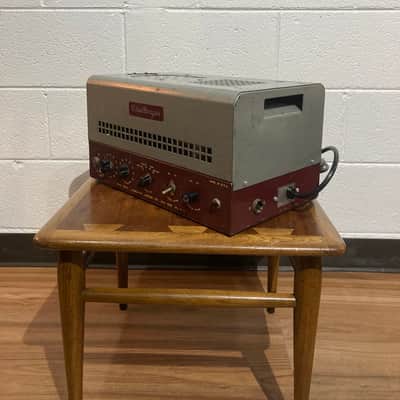 Challenger Amplifier co. CH618 1940’s Guitar Amplifier Head - Red / grey image 2