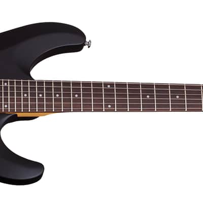 Schecter C-6 FR Deluxe guitar in Satin Black image 3