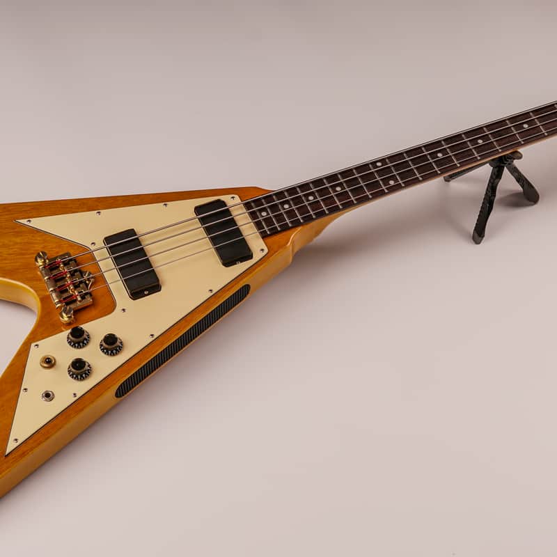 Epiphone Flying V Bass Korina Natural 1999 Korea Unsung – Excellent + Gigbag