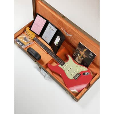 Fender CUSTOM SHOP LTD 62 STRATOCASTER RELIC FIESTA RED 2023 - Relic Fiesta Red image 17
