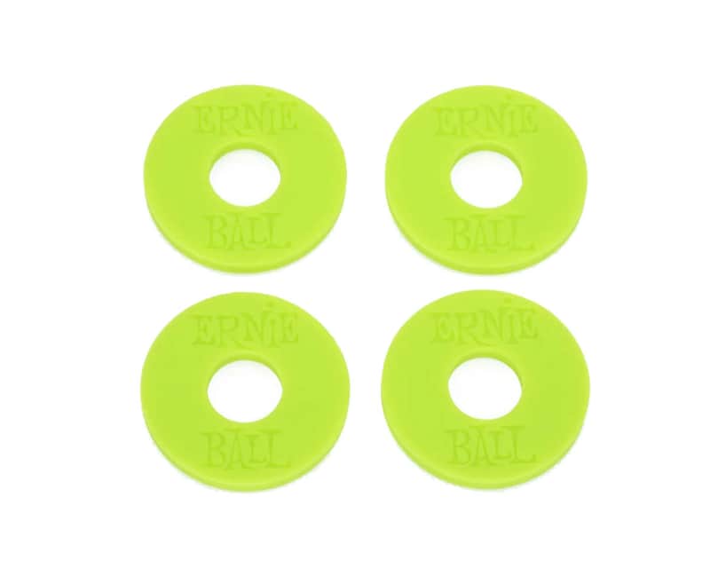 Strap Blocks Green Set Guitar / Bass Instrument Strap Securing Flex-Locks Fits Most Nice n Tight & Modification-Free Secure & Aesthetic Strap Locking image 1